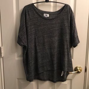 Gray Short Sleeve Top